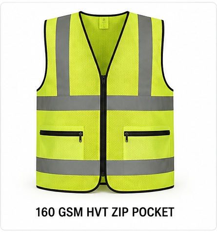 160 GSM HVT ZIP POCKET
